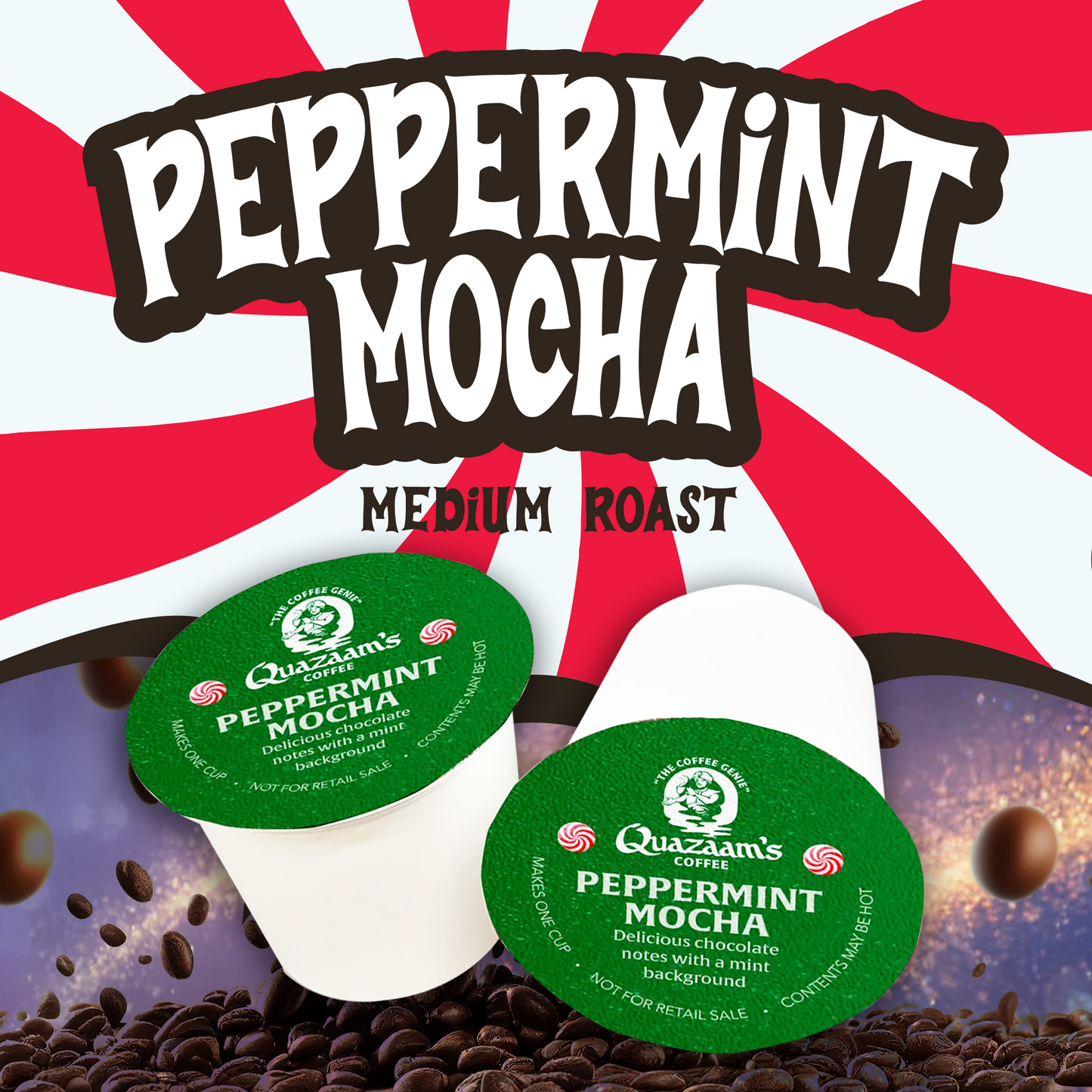 LIMITED TIME ONLY - Peppermint Mocha Coffee K-Cup Pods | Medium Roast